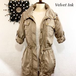 Michael Kors Silky Cinch Waist Utility Jacket!